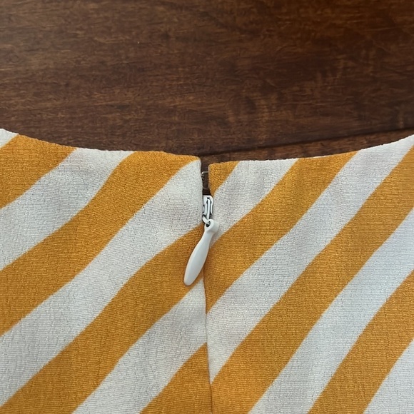NWT Ann Taylor Loft yellow & white striped dress - Picture 8 of 12